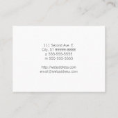 Carte De Visite Des échelles de justice blanches et blanches (Dos)