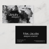 carte de visite des éclaboussures (Devant / Derrière)