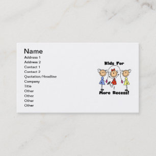 Carte De Visite Des Enfants Pour Plus De Récréation