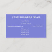 Carte de visite des fleurs de printemps (Dos)