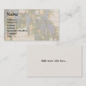 Carte de visite des fleurs de Tiffany (Devant / Derrière)