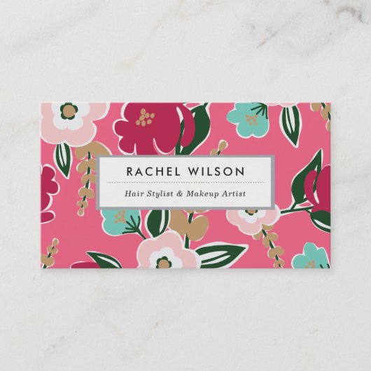 Carte De Visite Des fleurs lumineuses (Devant)