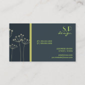 Carte de visite des fleurs sauvages (Dos)