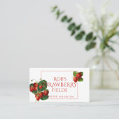 Carte de visite des fraises botaniques (Debout devant)