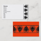 Carte de visite des frontières (Devant / Derrière)