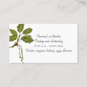 Carte de visite des fruits et des baies (Dos)