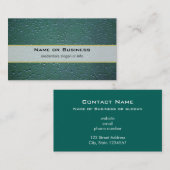 Carte De Visite Des gouttelettes d'eau sur un Arrière - plan vert (Devant / Derrière)