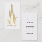 Carte de visite des Grains d'or du blé (Devant / Derrière)