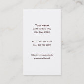 Carte de visite des Grains d'or du blé (Dos)