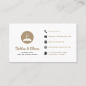 Carte de visite des icônes des médias sociaux de b (Devant)