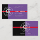 Carte de visite des importations globales (Devant / Derrière)