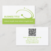 Carte de visite des ingénieurs De l'environnement  (Devant / Derrière)