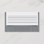 Carte de visite des investissements de la DGSM (Dos)