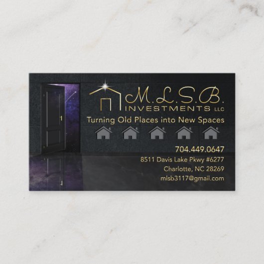 Carte de visite des investissements de la DGSM (Devant)