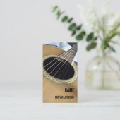 Carte de visite des leçons de guitare (Debout devant)