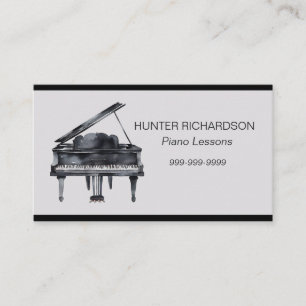 Carte de visite des leçons de piano