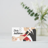 Carte de visite des leçons de studio de danse (Debout devant)