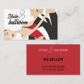 Carte de visite des leçons de studio de danse (Devant / Derrière)