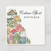 Carte de visite des maisons de neige (Devant)