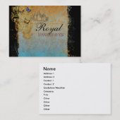 Carte de visite des manuscrits du château royal fr (Devant / Derrière)