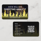 Carte de visite des marchés et des bougies financi (Devant / Derrière)