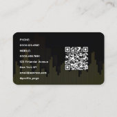 Carte de visite des marchés et des bougies financi (Dos)