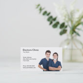 Carte de visite des médecins (Debout devant)
