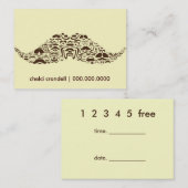 Carte De Visite Des millions de moustaches (Devant / Derrière)