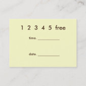 Carte De Visite Des millions de moustaches (Dos)