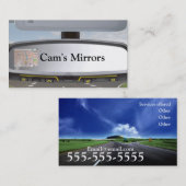 Carte de visite des miroirs de la came (Devant / Derrière)