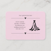 Carte de visite des modifications de la robe maria (Dos)