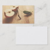 carte de visite des moitiés de pommes (Devant / Derrière)