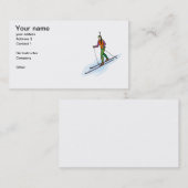 Carte de visite des moniteurs de ski (Devant / Derrière)