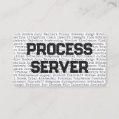 Carte de visite des mots juridiques du serveur de (Devant)