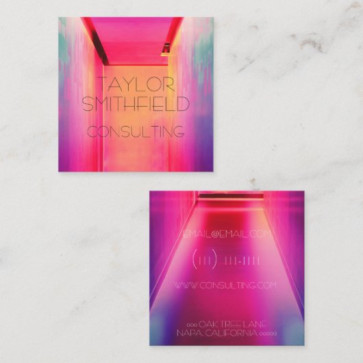 carte de visite des néons (Devant / Derrière)