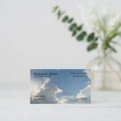 Carte de visite des nuages Blue Sky (Debout devant)