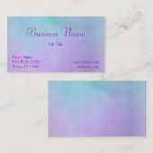 Carte de visite des nuages de bonbons en coton (Devant / Derrière)