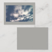 Carte de visite des nuages de neige (Devant / Derrière)