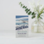 Carte de visite des nuages de siège de la fenêtre  (Debout devant)