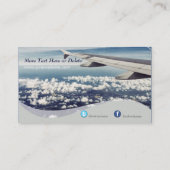 Carte de visite des nuages de siège de la fenêtre  (Dos)