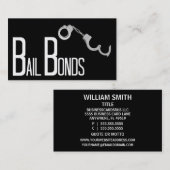 Carte de visite des obligations de cautionnement (Devant / Derrière)