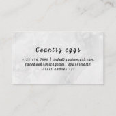 Carte de visite des oeufs de pays (Dos)