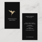 Carte de visite des oiseaux de Humming (Devant / Derrière)