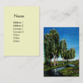 CARTE DE VISITE DES OISEAUX EN TOSCANE (Devant / Derrière)