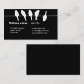 Carte De Visite Des oiseaux sur un fil - osez être différent (le (Devant / Derrière)