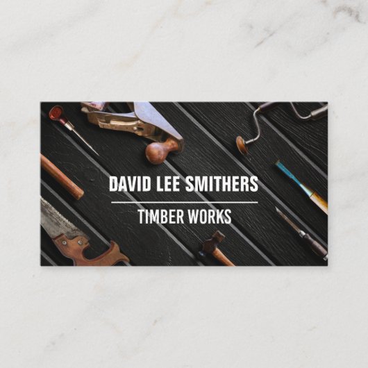 Carte de visite des outils Timber Works (Devant)