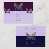 Carte de visite des papillons Jewel (Devant / Derrière)