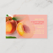 Carte De Visite Des pêches fraîches (Dos)