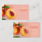 Carte De Visite Des pêches fraîches (Devant / Derrière)