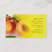 Carte De Visite Des pêches parfaitement fraîches (Dos)